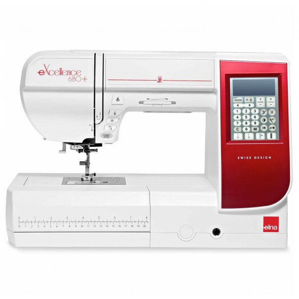 Elna eXcellence 680+ Computer Nähmaschine inkl. Bonuszubehör
