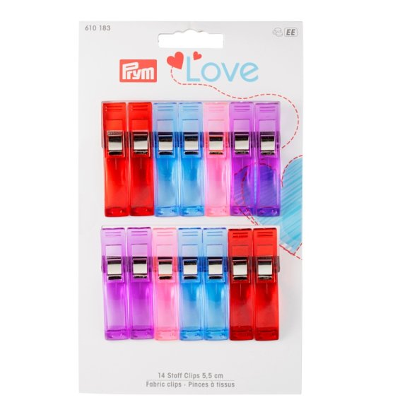 Prym Love Stoffclips (55 x 10 mm/ 14 St.)