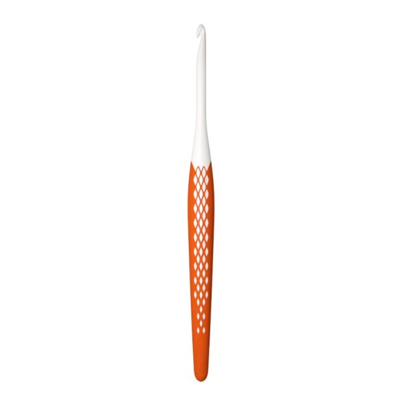 Prym Wollhäkelnadel Ergonomics (Länge 16 cm/ versch. Stärken) 4,5 weiß-orange