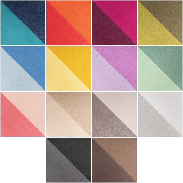 Veganes Leder Double Face (50 x 70 cm / zweifarbig / verschiedene Farben)