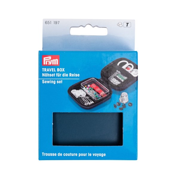 Prym Travel Box Nähset S (7,5 x 7,5 x 3 cm/ marine)