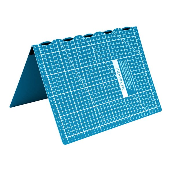 Semplix Faltbare Schneidematte petrol (45 x 30 cm/ Unterseite rutschhemmend) A3
