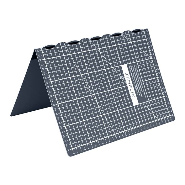 Semplix Faltbare Schneidematte grau (45 x 30 cm/ Unterseite rutschhemmend) A3