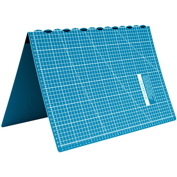 Semplix Faltbare Schneidematte petrol (60 x 45 cm/ Unterseite rutschhemmend) A2