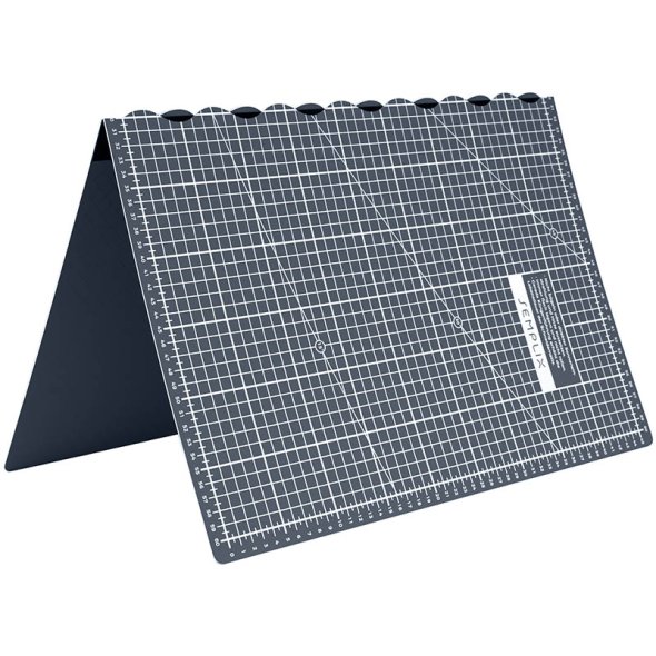 Semplix Faltbare Schneidematte grau (60 x 45 cm/ Unterseite rutschhemmend) A2