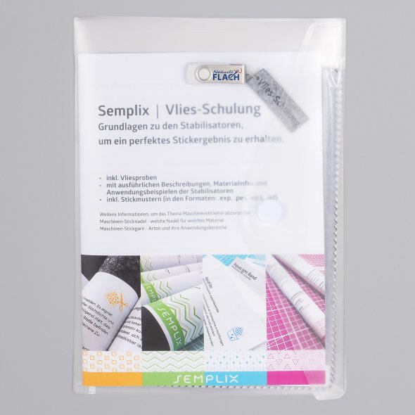 Semplix Vlies-Schulung - ausführliches Nachschlagewerk + USB (inkl. Vliesproben)