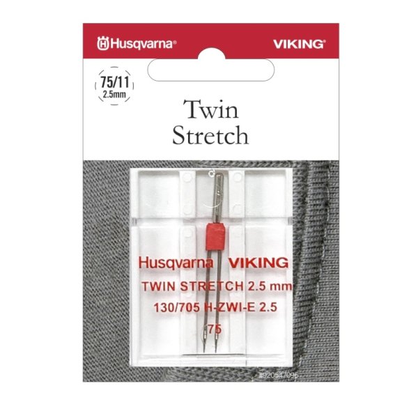 Husqvarna Zwillingsnadel Stretch Stärke 75/ 2,5 mm/ System 130/ 705H-ZWI-E/ 1 Nadel