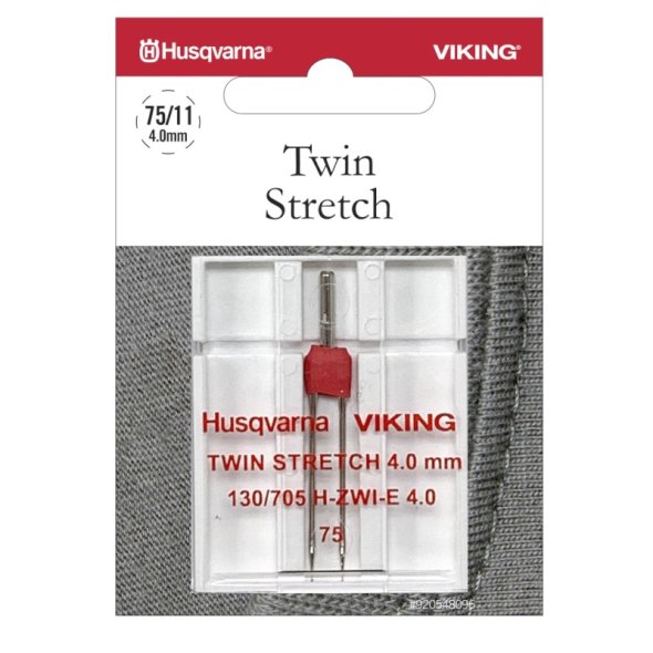 Husqvarna Zwillingsnadel Stretch Stärke 75/ 4  mm/ System 130/ 705H-ZWI-E/ 1 Nadel