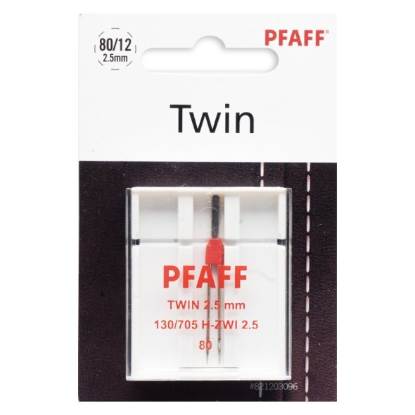 Pfaff Zwillingsnadel Stärke 80/ 2,5 mm/ System 130/ 705H-ZWI/ 1 Nadel