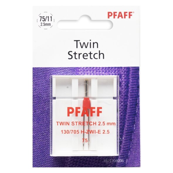 Pfaff Zwillingsnadel Stretch Stärke 75/ 2,5 mm/ System 130/ 705H-ZWI-E/ 1 Nadel