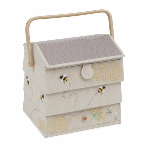 Nähkasten Bienenstock Haus groß (23.5 x 30 x 30 cm)