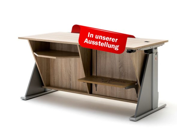 MULTI great Näh-Basteltisch mit 2. Ausschnitt Simply-6 + LED LightPad + Stiftablage