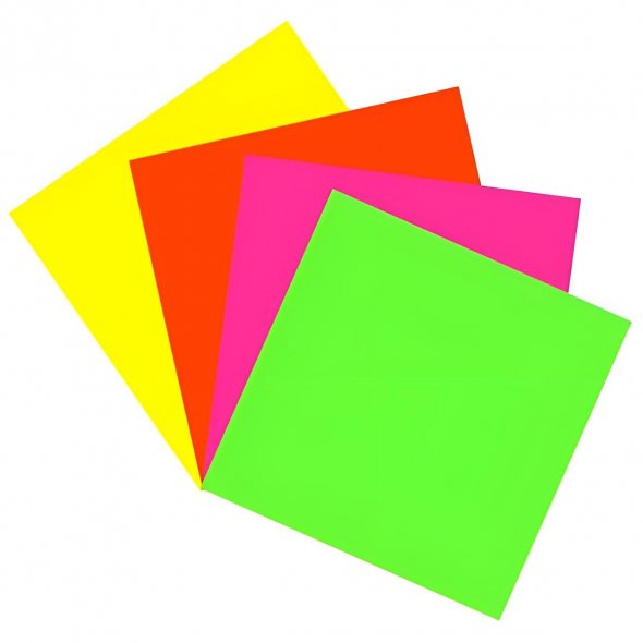 PlottiX PremiumFlex Plotterfolie NEON (30 x 30 cm/ einzeln/ 4 Farben)