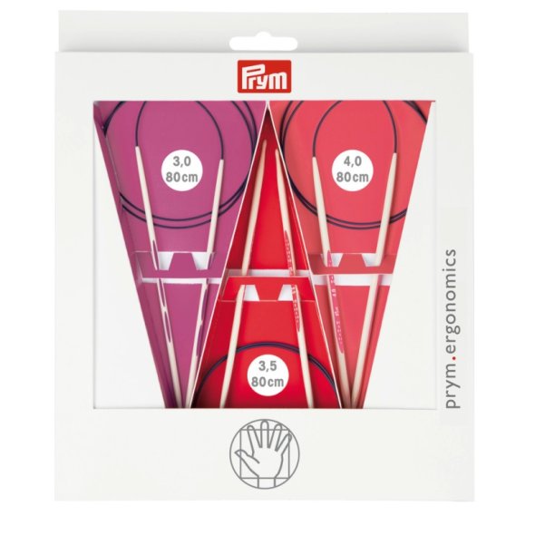 Prym ergonomics Rundstricknadel-Set (80 cm/ versch. Stärken)