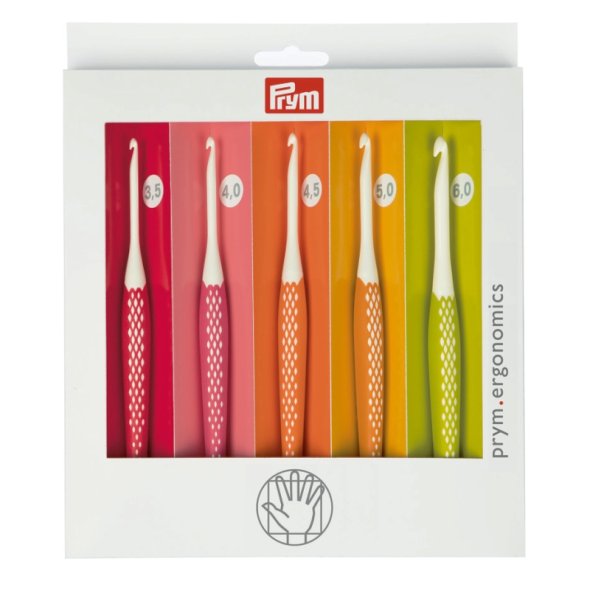 Prym ergonomics Woll-Häkelnadel- Set (versch. Stärken)