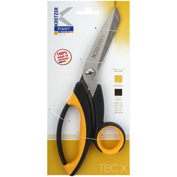 Kretzer Finny Glasfaserschere TecX1 schwere Ausführung für Gewerbe (20 cm/ 8")