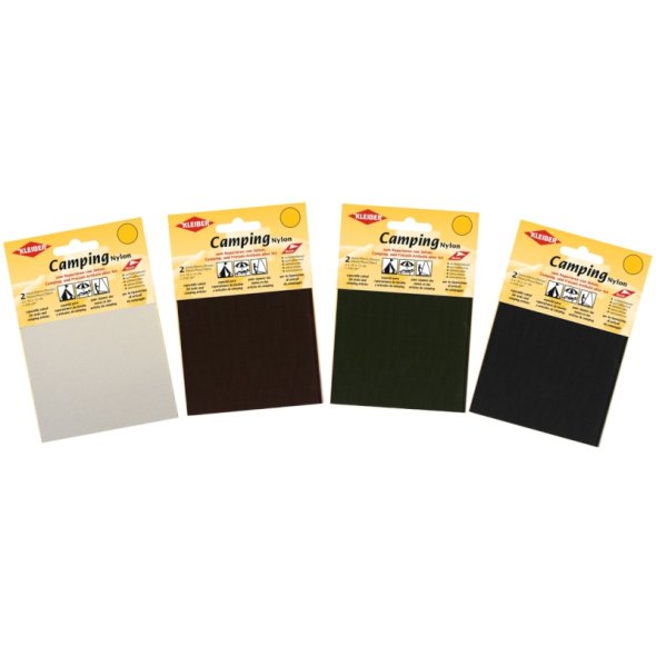 Kleiber Camping-Nylon-Flicken (selbstklebend/ 4 Farben/ je 2 x 10 x 12 cm)