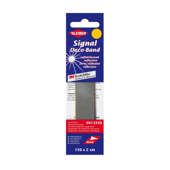 Kleiber Signal-Deko-Band 3M Scotchlite (selbstklebend/ silber/ 150 cm x 2 cm)