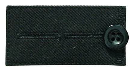 Kleiber Bunderweiterung mit Knopf (Erweiterung von 2,5 -5 cm/ 4 Farben) 80160 - schwarz