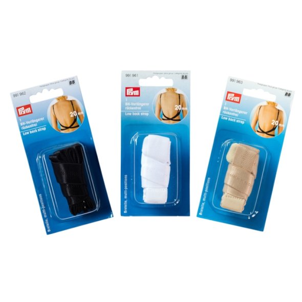 Prym BH-Verlängerer rückenfrei (20 mm/ schwarz/ weiß/ haut)