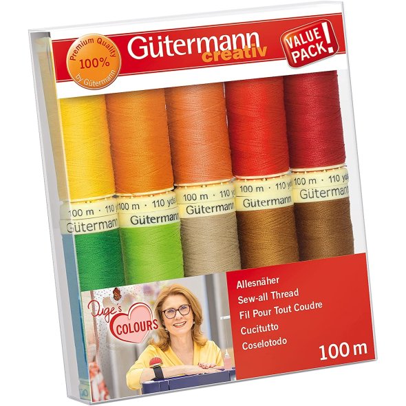 Gütermann Allesnäher Nähfaden-Set-1 (10 Farben/ 100 m)