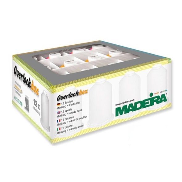 Madeira Aerolock No.125 Neon Overlockbox (12 Spulen/ 1200 m)