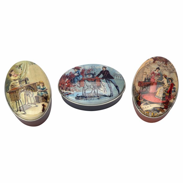 Nostalgiedosen Blechdosen 3er-Set (7 x 4,5 x 3 cm/ verschiedene Designs)