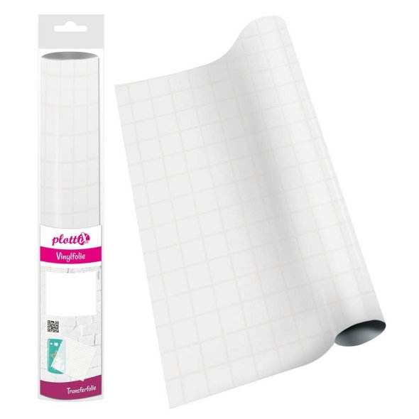 PlottiX Transferfolie für Vinylfolie (31,5 cm x 1 m)