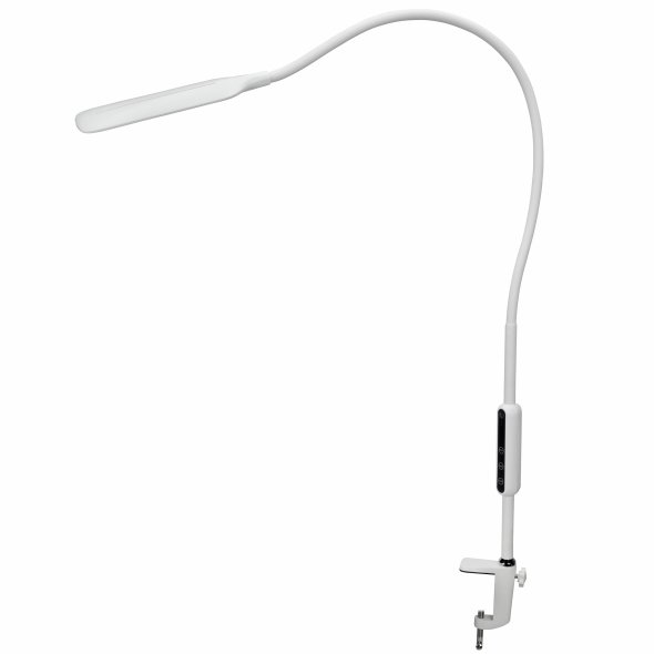Lumina LED Tisch-Arbeitsleuchte (weiß/dimmbar/Tischklemme)