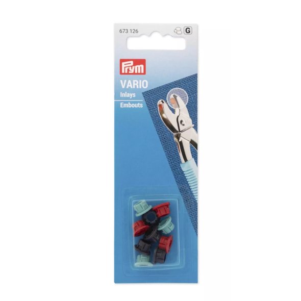Prym Vario Inlays für Vario-Zange (10 St./ 3 Farben)