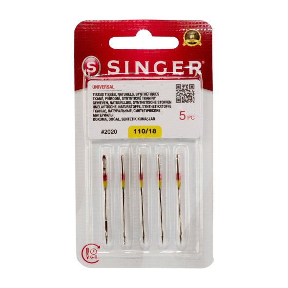 Singer Universalnadel Stärke 110/ System 130/ 705H/ 5 Nadeln