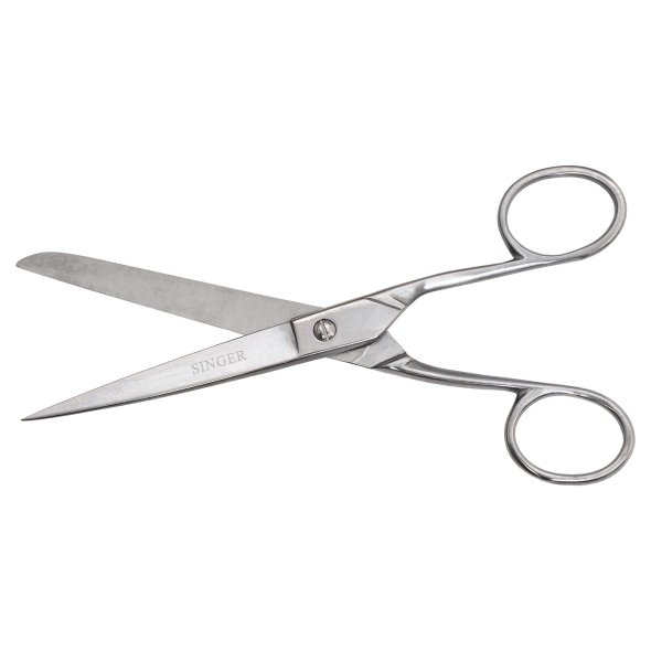 Singer Textilschere (20,3 cm/ 8"/ gerade Klingen/ rostfreier Stahl)