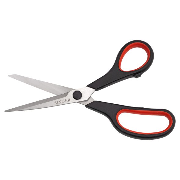 Singer Mehrzweckschere (20,3 cm/ 8"/ schwarz/rot)