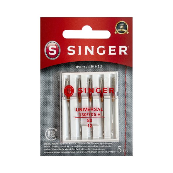 Singer Universalnadel Stärke 80/ System 130/ 705 H/ 5 Nadeln/ Blister