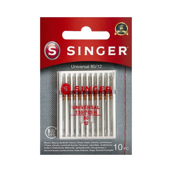 Singer Universalnadel Stärke 80/ System 130/ 705 H/ 10 Nadeln/ Blister