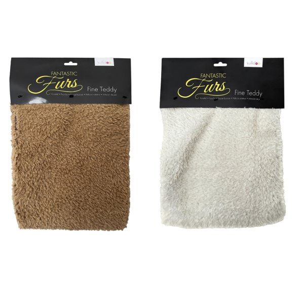 Kullaloo FANTASTIC Furs Fine Teddy Kunstfell (0,75 x 1 m/ Florlänge 10 mm)