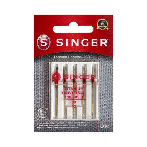 Singer Titanium Universal Stärke 80/ System 130/ 705H/ 5 Nadeln