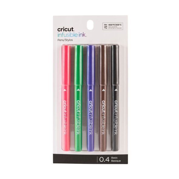 Cricut Stifteset Basics extra fein permanent (5 Farben/ 0,4 mm)