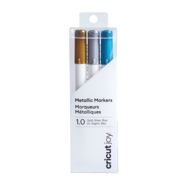 Cricut Joy Metallic Permanent Filzstifte (1,0 mm/ gold/ silber/ blau)