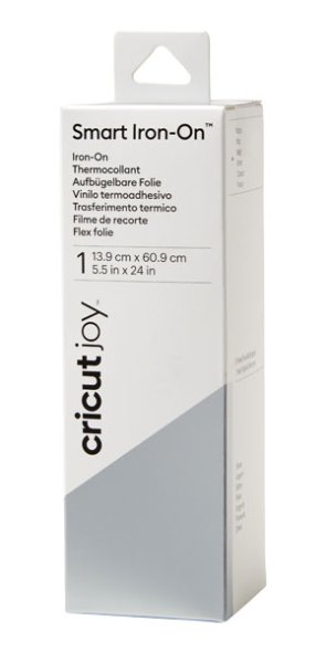 Cricut Joy Smart Iron-On Flexfolie (selbstklebend/ 13,9 x 60,9 cm/ versch. Farben) silver