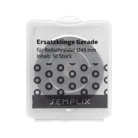 Semplix Ersatzklinge für Rollschneider Maxi gerade (45 mm/ 10 St.)