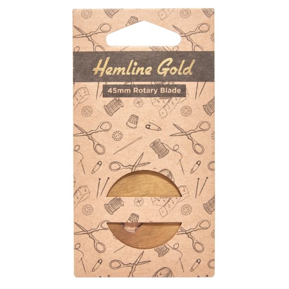 Hemline Gold Ersatzklinge Rollschneider (1 St./ gerade/ 45 mm/ gold)