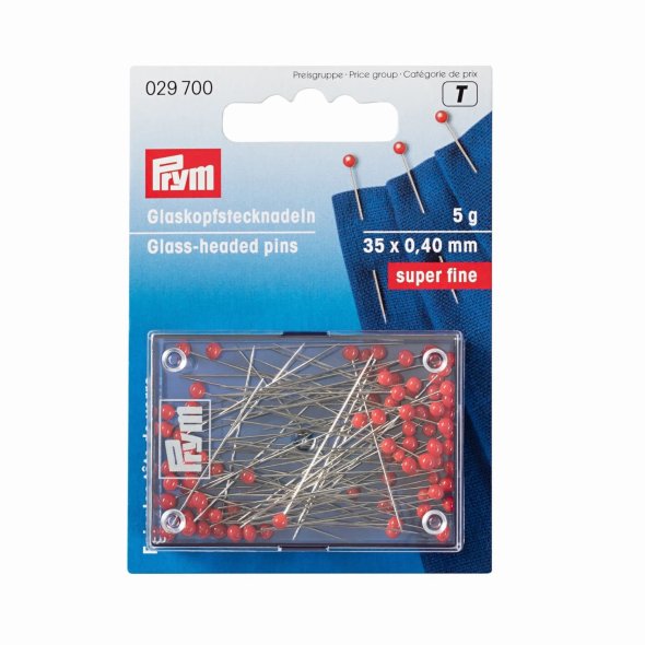 Prym Glaskopfstecknadeln super fine (35 x 0,40 mm/ 5g)