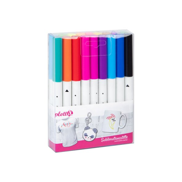 PlottiX Sublimationsstifte Komplett-Set (18 Farben/ für z.B. Silhouette/ Brother)