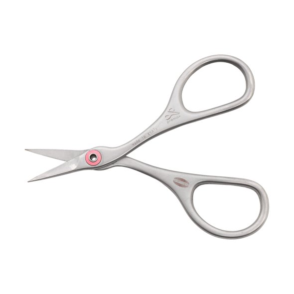 PREMAX Stickschere Ringlock Carbon-Chrom gerade (9,5 cm/ satiniert)
