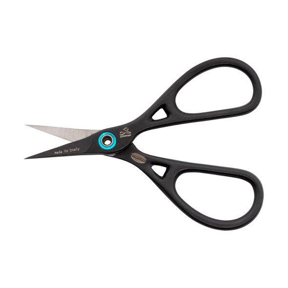 PREMAX Stickschere Ringlock Teflon gerade (9,5 cm/ schwarz)