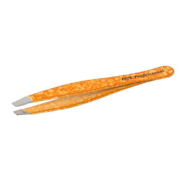 Pinzette INOX Professional (9 cm/ orange/ stabil)