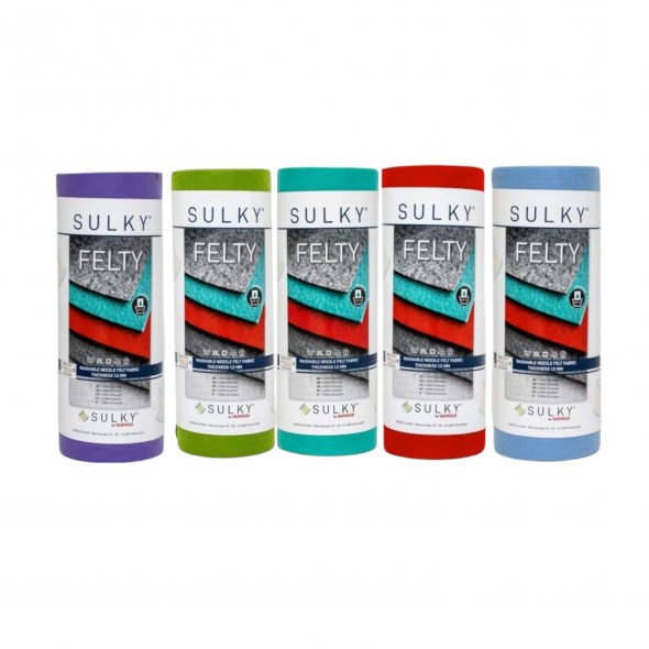 SULKY Felty - Stickfilz uni (Polyester/ 1,5 mm/ Rolle/ versch. Farben)
