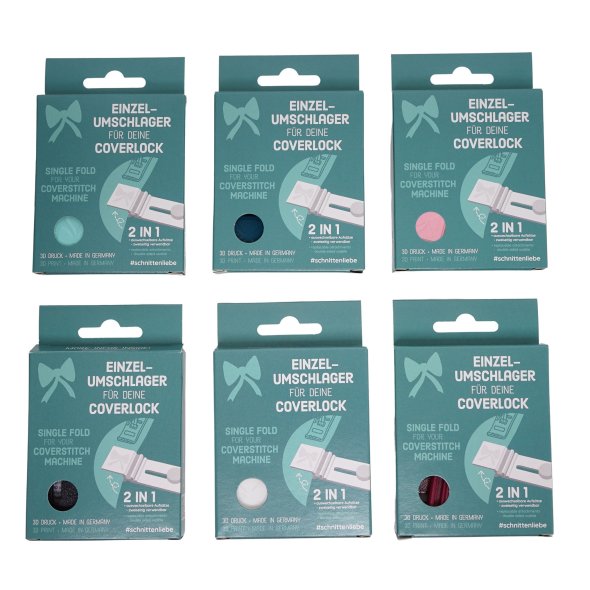 Schnittenliebe Einzelumschlager Coverlock Set 1 (15mm+25mm/ versch. Farben)