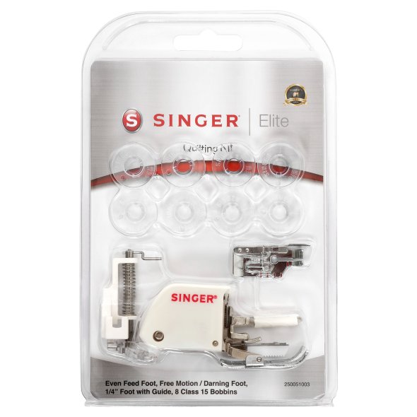 Singer Elite Quilting Kit (3 Füße/ 8 Spulen)
